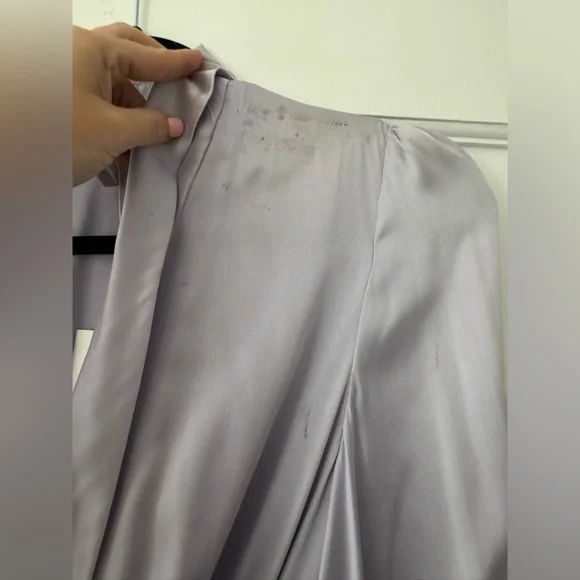 NWT medium / AUS 2 Zimmerman Silk Purple Wrap Dress Midi - Picture 15 of 15